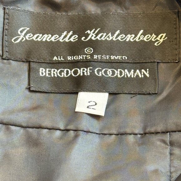 Vintage Jeanette Kastenberg Bergdorf Goodman Mini Dress Black A-line Prom Size 2 - Picture 2 of 9